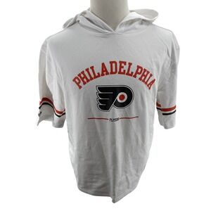 Mitchell & Ness Philadelphia Flyers‎ Short Sleeve Hoodie Sweatshirt Mens Med NEW